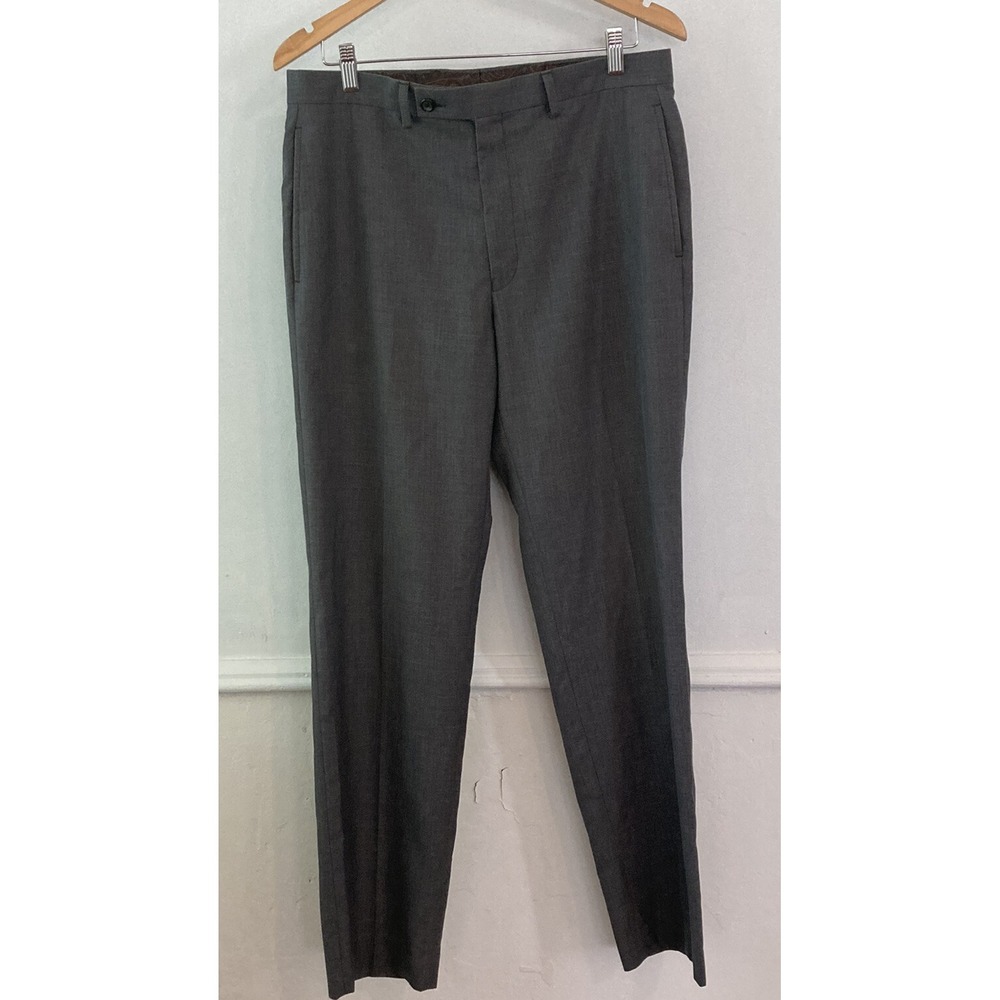 Lauren by Ralph Lauren Mens 33 32 Dress Pants Dark Gray j269